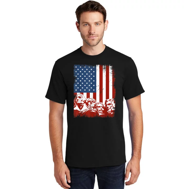 Mount Rushmore USA Dream Team Tall T-Shirt