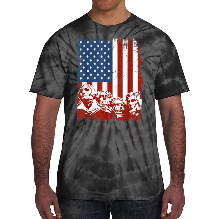 Mount Rushmore USA Dream Team Tie-Dye T-Shirt