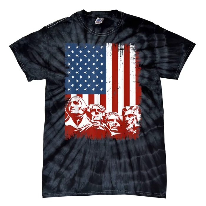 Mount Rushmore USA Dream Team Tie-Dye T-Shirt