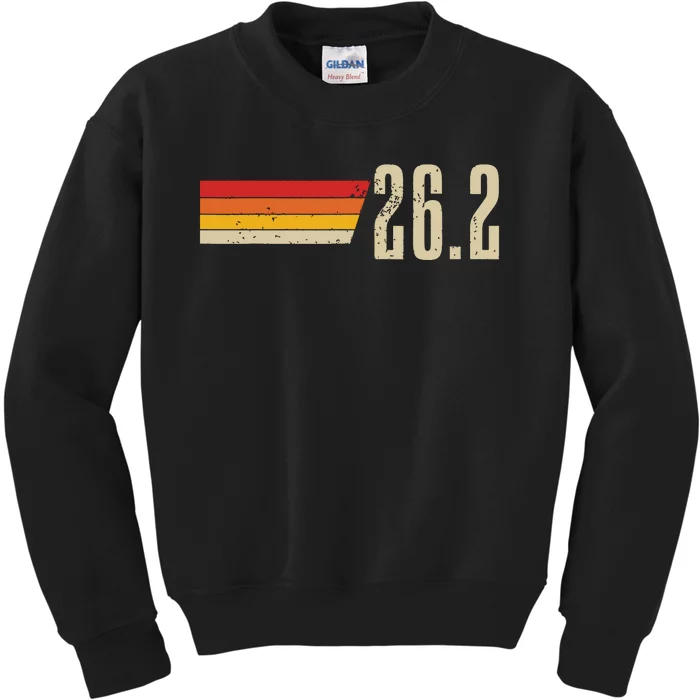 Marathon Running Vintage 262 Miles Retro Marathon Runner Kids Sweatshirt