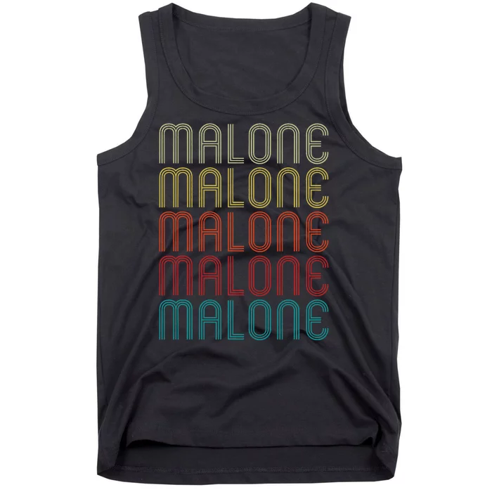 Malone Retro Vintage Style Name Gift Tank Top