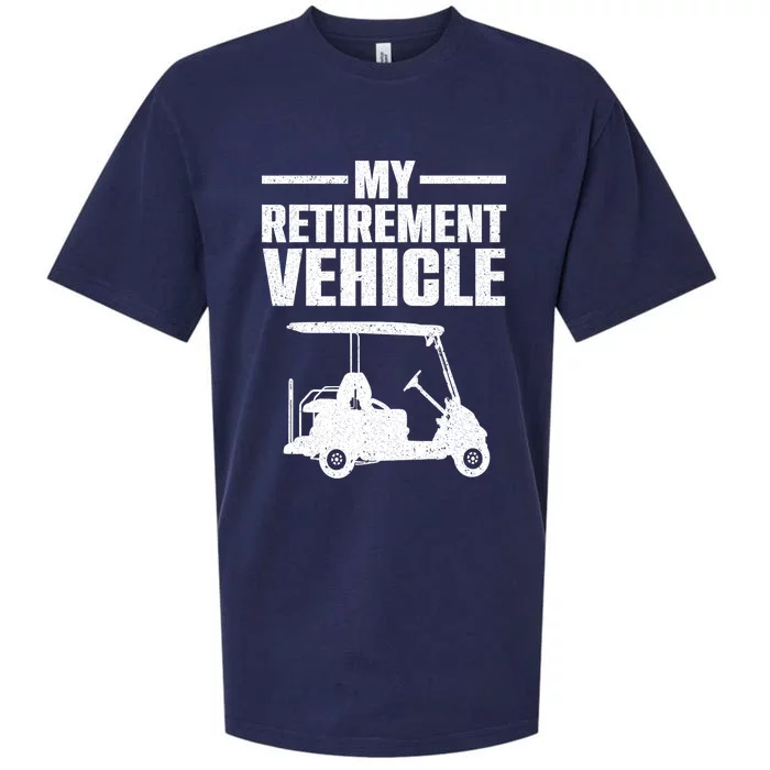 My Retirement Vehicle Cool Golfer Golf Cart Lover Gift Sueded Cloud Jersey T-Shirt