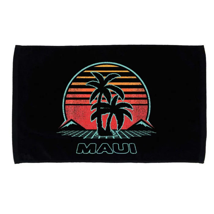 Maui Retro Vintage 80s Style Microfiber Hand Towel