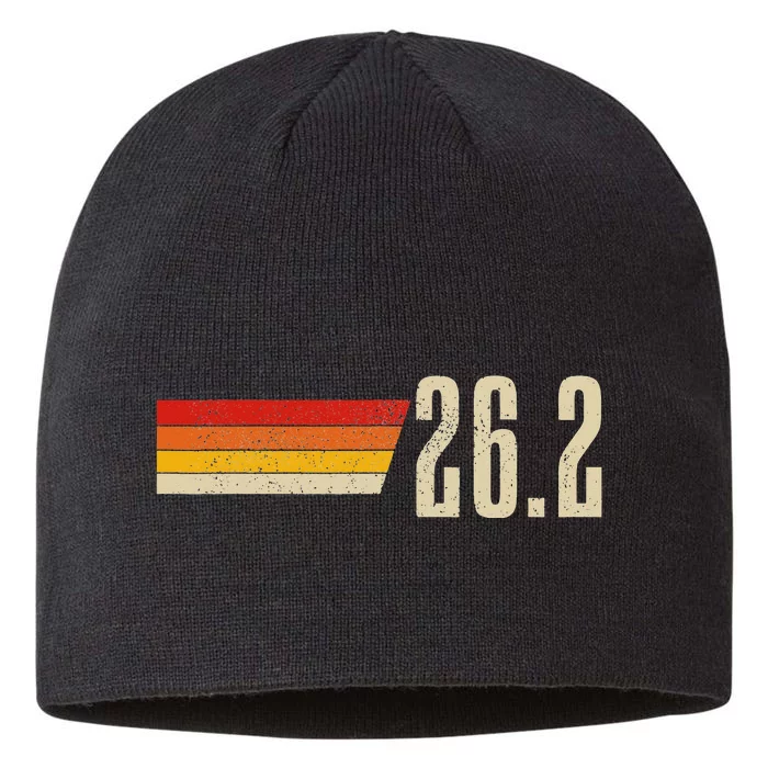 Marathon Running Vintage 26.2 Miles Retro Marathon Runner 8 1/2in Sustainable Knit Beanie