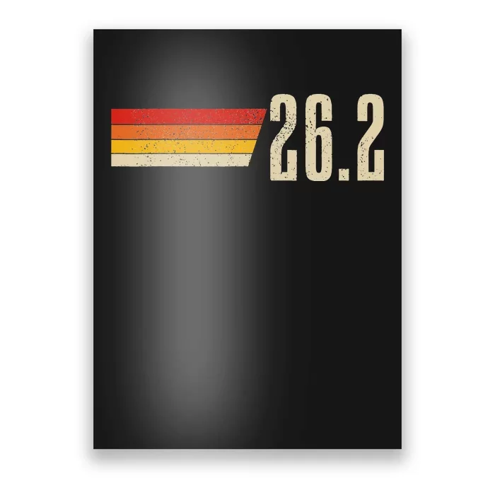 Marathon Running Vintage 26.2 Miles Retro Marathon Runner Poster