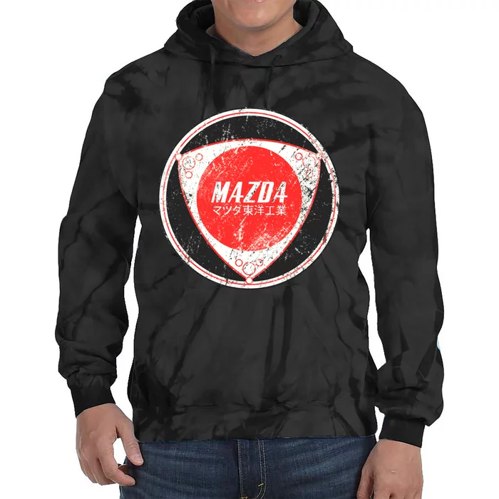 Mazda Rotary Vintage Logo Tie Dye Hoodie