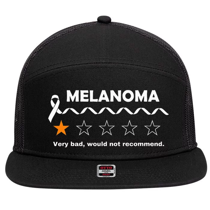 Melanoma Review Very Bad Would Not Recommend 7 Panel Mesh Trucker Snapback Hat