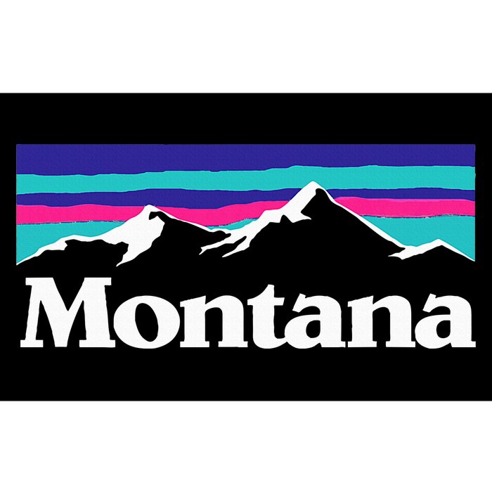 Montana Retro Vintage Mountain Outdoors State Bumper Sticker