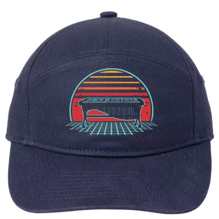 Marimba Retro Vintage 80s Style Player Musician Gift 7-Panel Snapback Hat