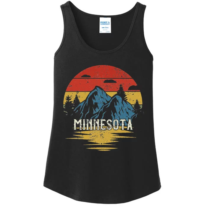 Minnesota Retro Vintage Ladies Essential Tank