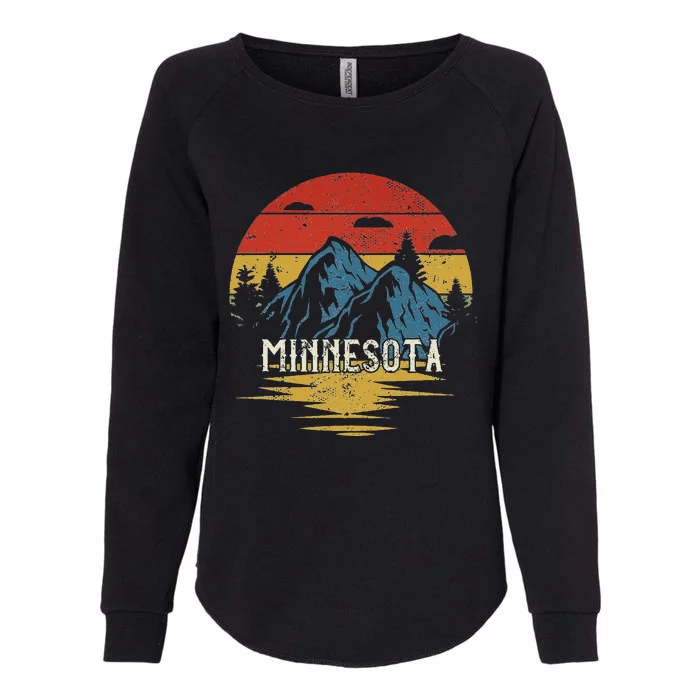 Minnesota Retro Vintage Womens California Wash Sweatshirt