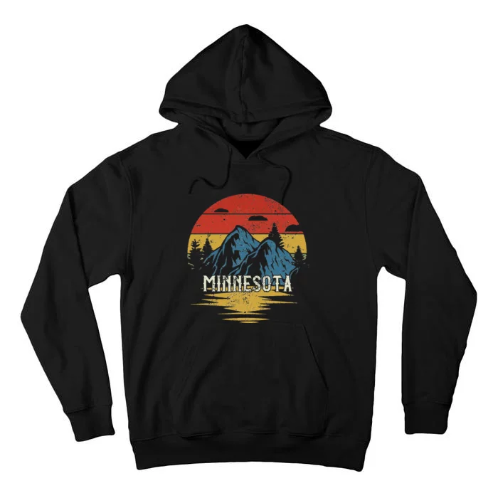 Minnesota Retro Vintage Tall Hoodie