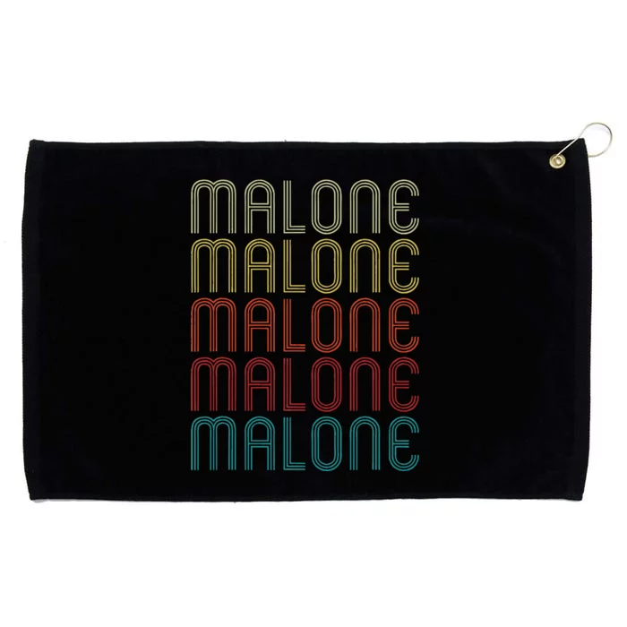 Malone Retro Vintage Style Name Gift Grommeted Golf Towel