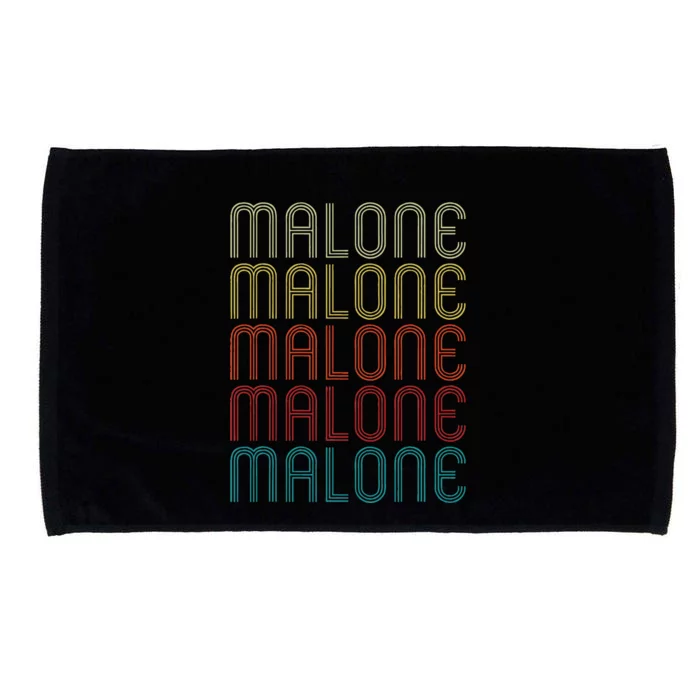 Malone Retro Vintage Style Name Gift Microfiber Hand Towel