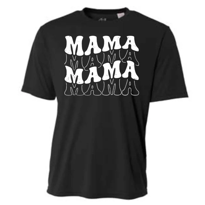 Mama Retro Vintage Cute Gift Cooling Performance Crew T-Shirt