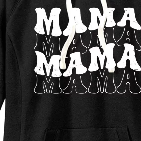 Mama Retro Vintage Cute Gift Women's Fleece Hoodie