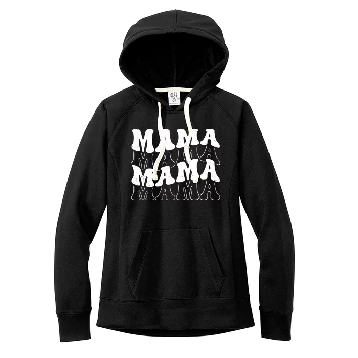 Mama Retro Vintage Cute Gift Women's Fleece Hoodie