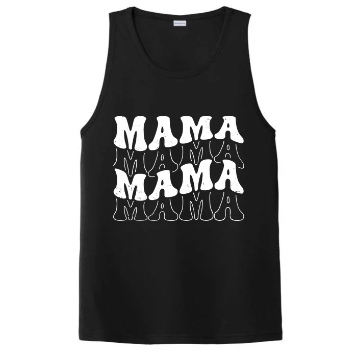 Mama Retro Vintage Cute Gift Performance Tank