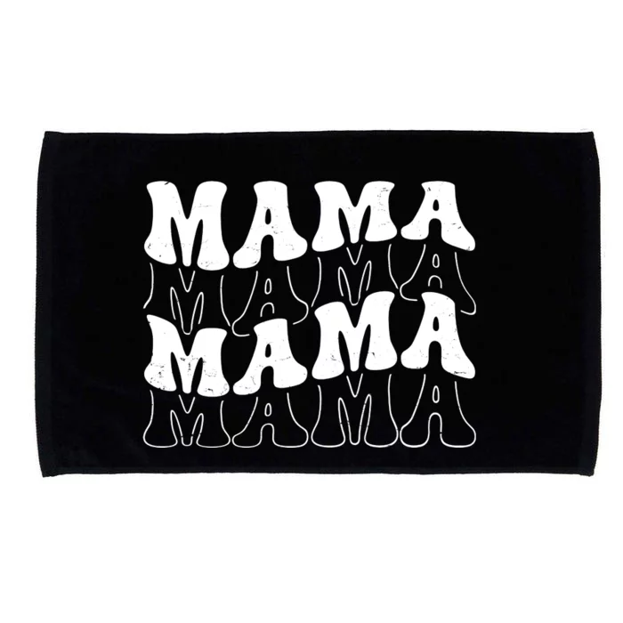 Mama Retro Vintage Cute Gift Microfiber Hand Towel