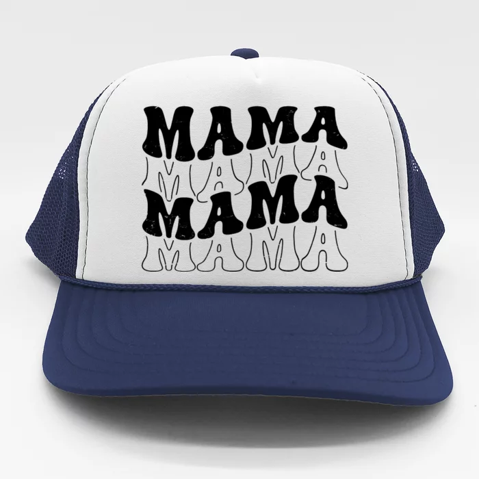 Mama Retro Vintage Cute Gift Trucker Hat