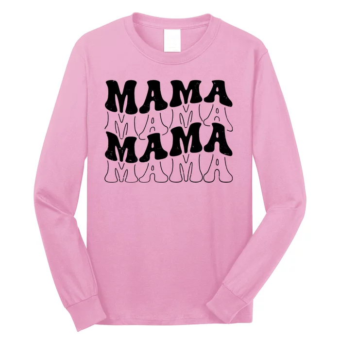 Mama Retro Vintage Cute Gift Long Sleeve Shirt