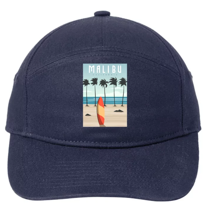 Malibu Retro Vintage 7-Panel Snapback Hat