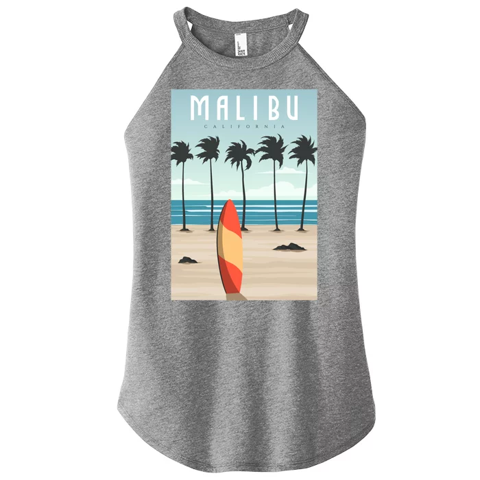 Malibu Retro Vintage Women’s Perfect Tri Rocker Tank