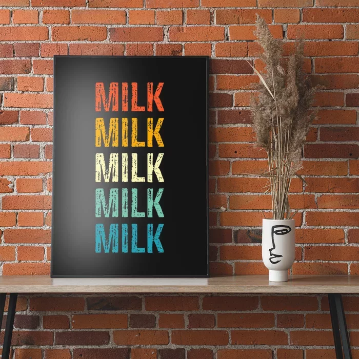 Milk Retro Vintage Poster