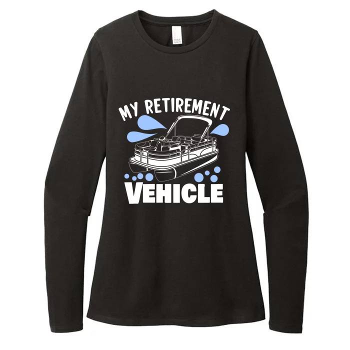 My Retiret Vehicle Retiret Boating Pontoon Captain Gift Womens CVC Long Sleeve Shirt