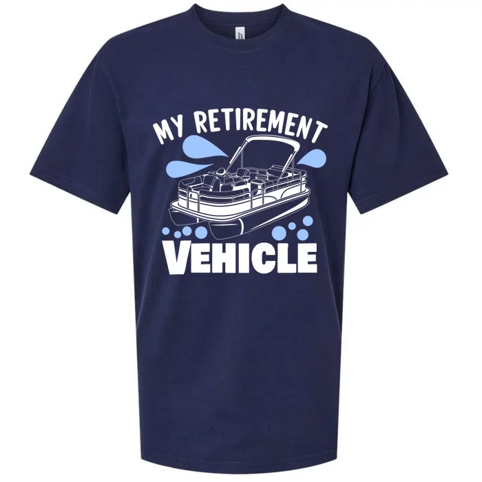 My Retiret Vehicle Retiret Boating Pontoon Captain Gift Sueded Cloud Jersey T-Shirt