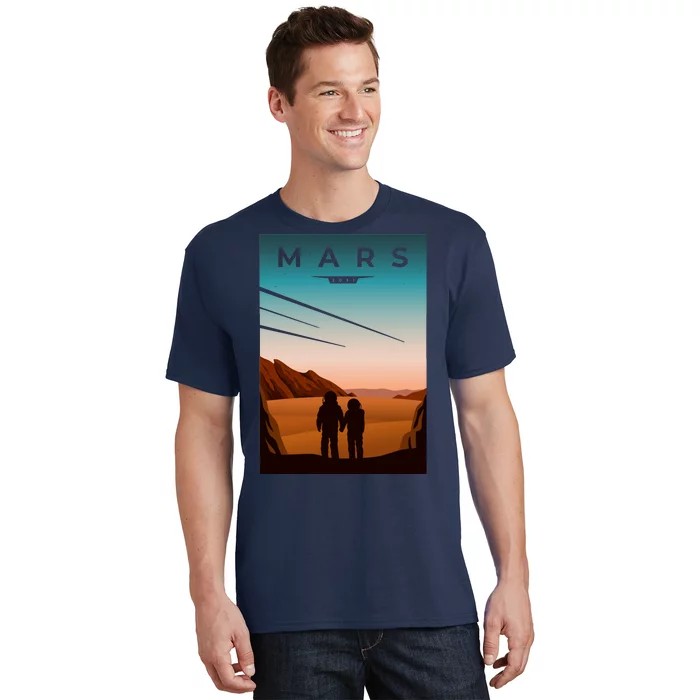 Mars Retro Vintage Poster T-Shirt