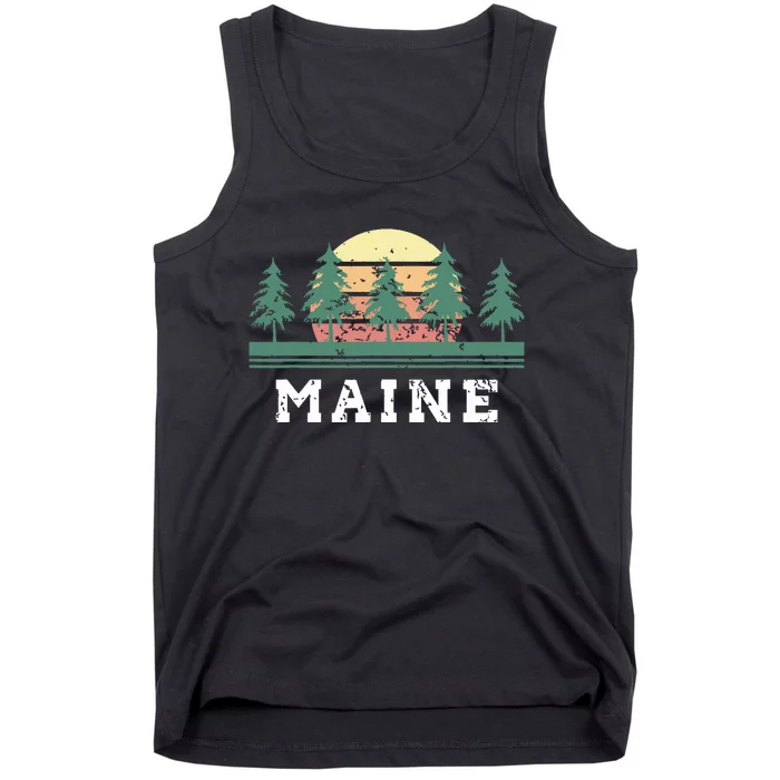 Maines Retro Vintage Gift Women Tank Top