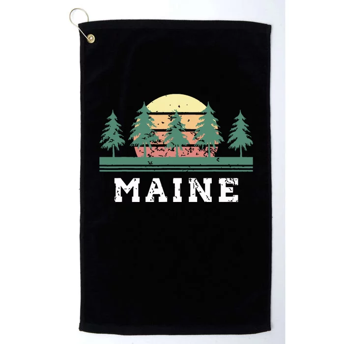 Maines Retro Vintage Gift Women Platinum Collection Golf Towel