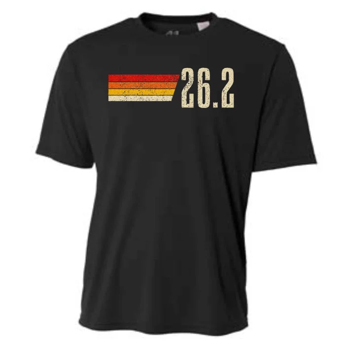 Marathon Running Vintage 26.2 Miles Retro Marathon Runner Cooling Performance Crew T-Shirt