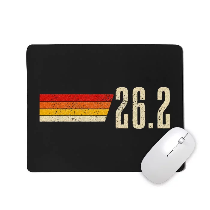 Marathon Running Vintage 26.2 Miles Retro Marathon Runner Mousepad