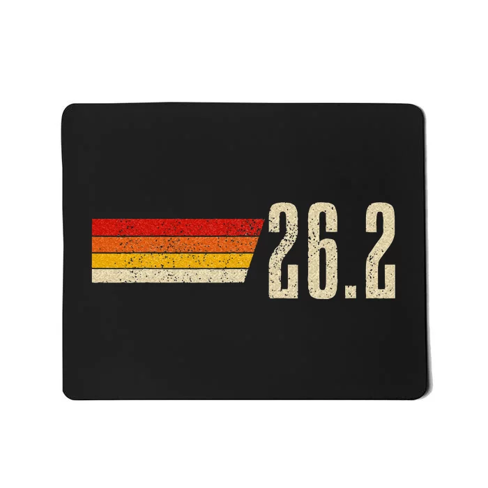 Marathon Running Vintage 26.2 Miles Retro Marathon Runner Mousepad