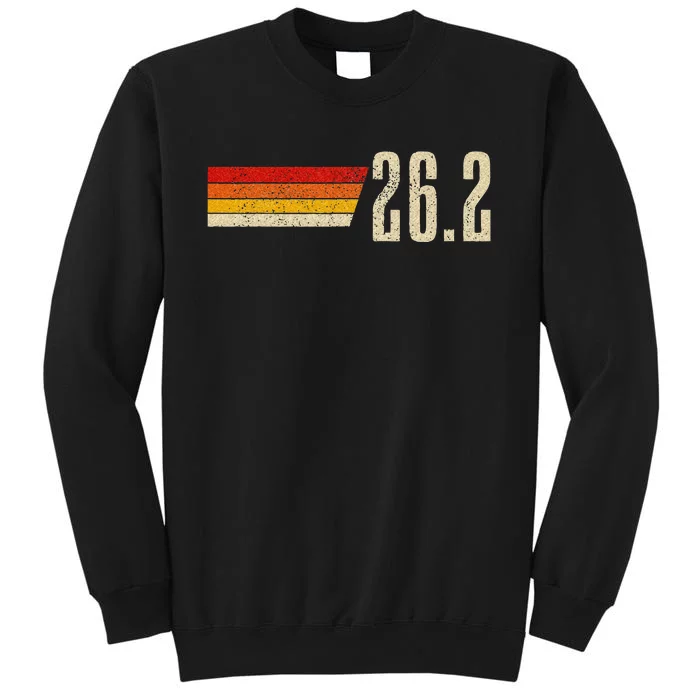 Marathon Running Vintage 26.2 Miles Retro Marathon Runner Tall Sweatshirt