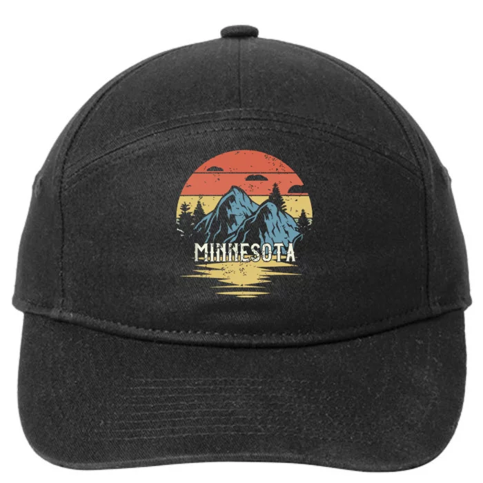 Minnesota Retro Vintage 7-Panel Snapback Hat