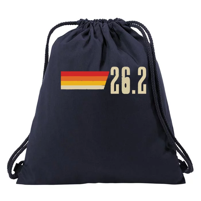 Marathon Running Vintage 262 Miles Retro Marathon Runner Drawstring Bag