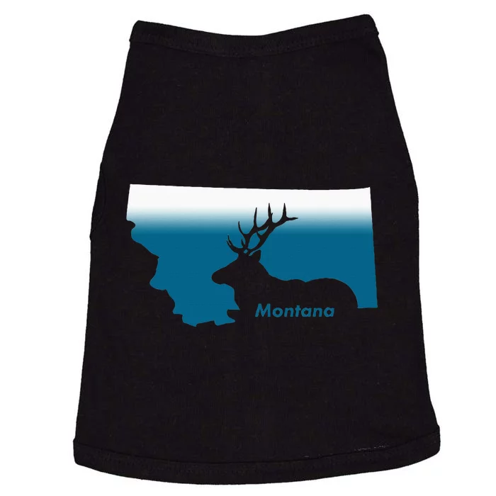 Montana Retro Vintage Outdoors Mountain Graphic Design Doggie Tank