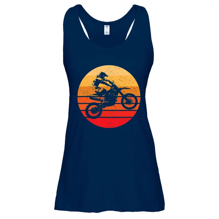 Motocross Retro Vintage Dirt Bike Ladies Essential Flowy Tank