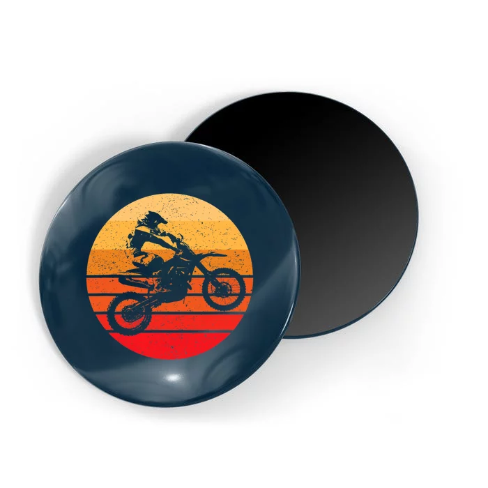 Motocross Retro Vintage Dirt Bike Magnet