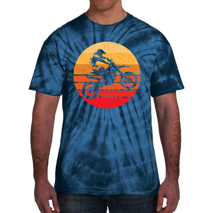 Motocross Retro Vintage Dirt Bike Tie-Dye T-Shirt