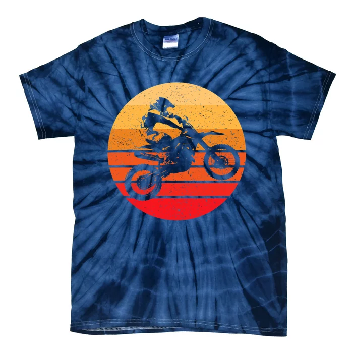 Motocross Retro Vintage Dirt Bike Tie-Dye T-Shirt