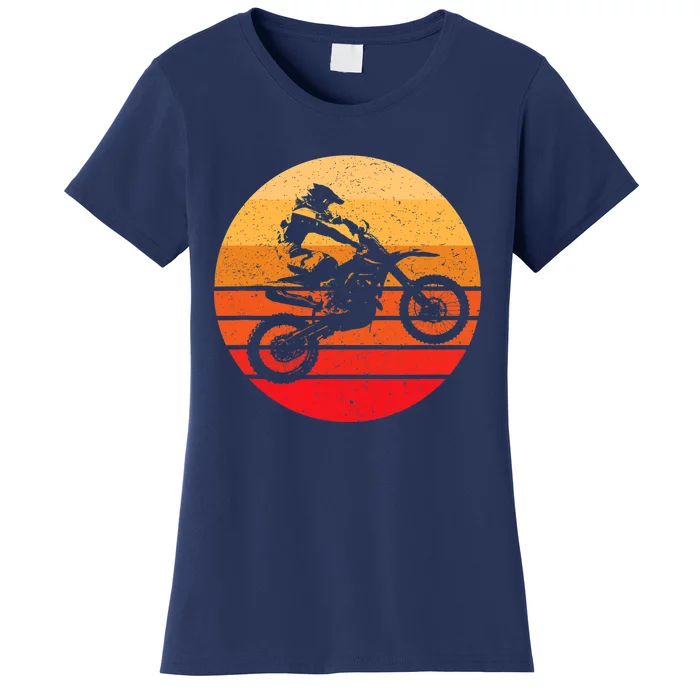 Motocross Retro Vintage Dirt Bike Women's T-Shirt