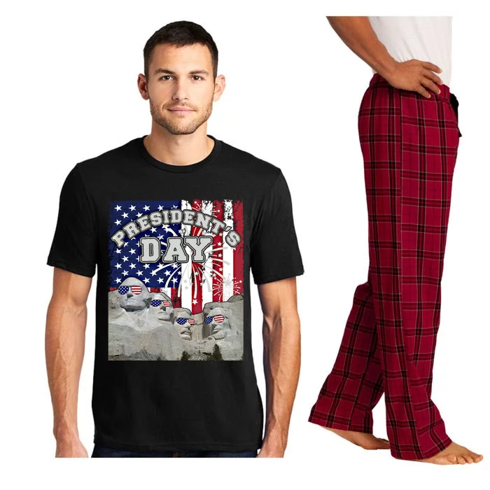 Mount Rushmore Washington's Birthday Happy President's Day Cool Gift Pajama Set