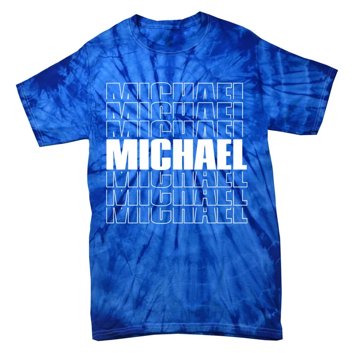 Michael Repeated Word Retro Personalized First Name Cool Gift Tie-Dye T-Shirt