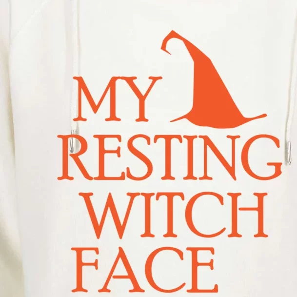 My Resting Witch Face Snarky Halloween Witch Gift Womens Funnel Neck Pullover Hood