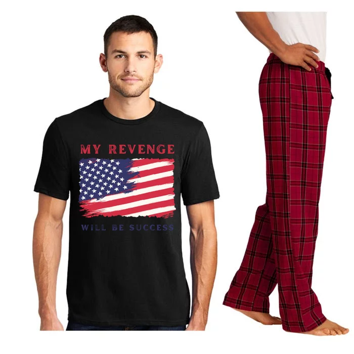 My Revenge Will Be Success American Flag 2024 Gift Pajama Set