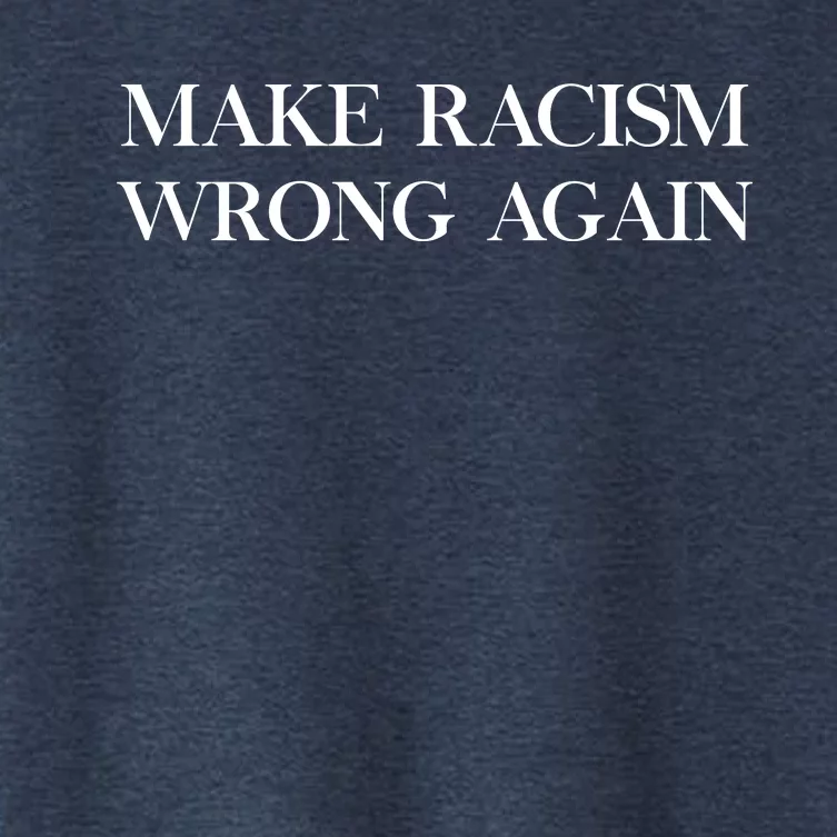 MAKE RACISM WRONG AGAIN Politics Resist Message Women's Crop Top Tee